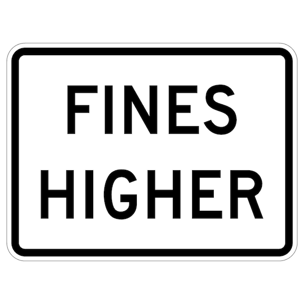 Sign Solutions Usa 24 in Height, 36 in Width, Aluminum, Horizontal Rectangle DUS08DWT3624R2-6P - main